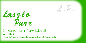laszlo purr business card